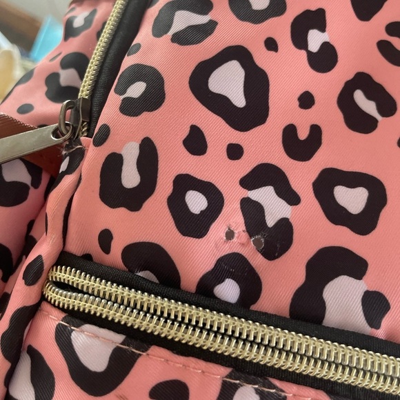 Leopard Print Pink Backpack - Picture 8 of 10